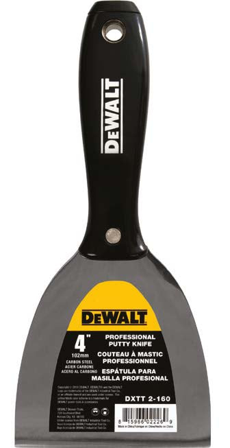 DeWALT® Roestvrijstalen plamuurmes met plastic handvat
